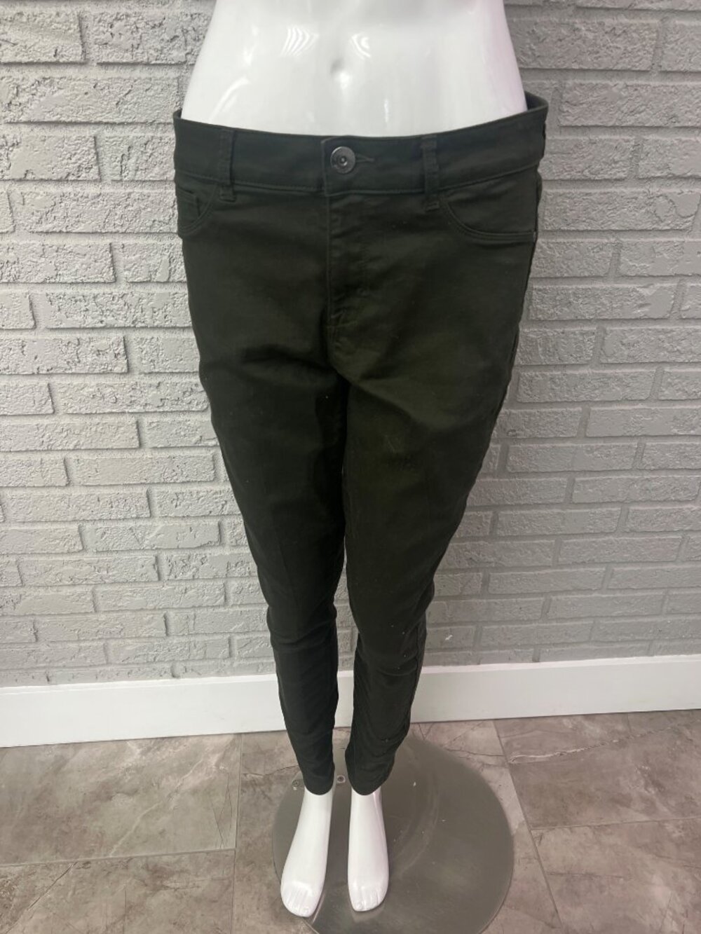 Jordache Women Green Super Skinny Stretch Jeans Size 10